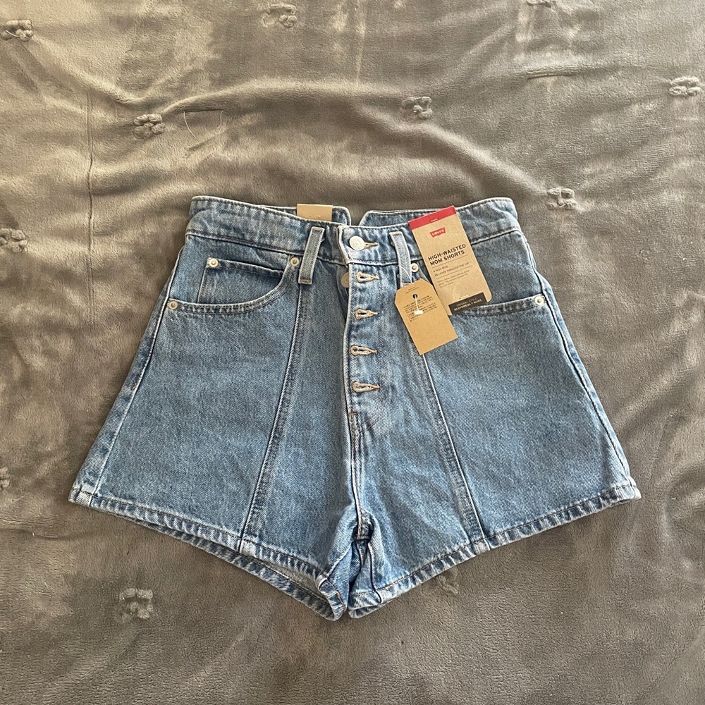 Levi's Women's High Waisted Mom Shorts